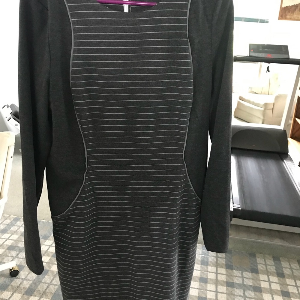 Spense grey striped dress lightly worn